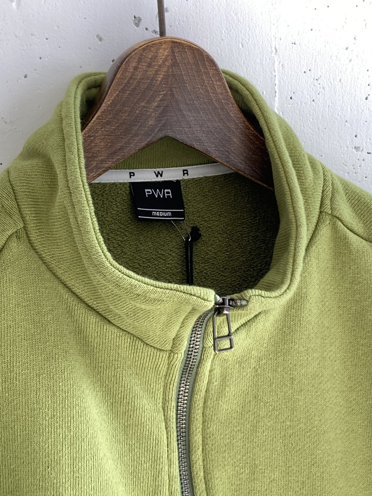 画像2: PWA CURLY SWEAT ZIP-UP TOPS PISTACHIO (2)
