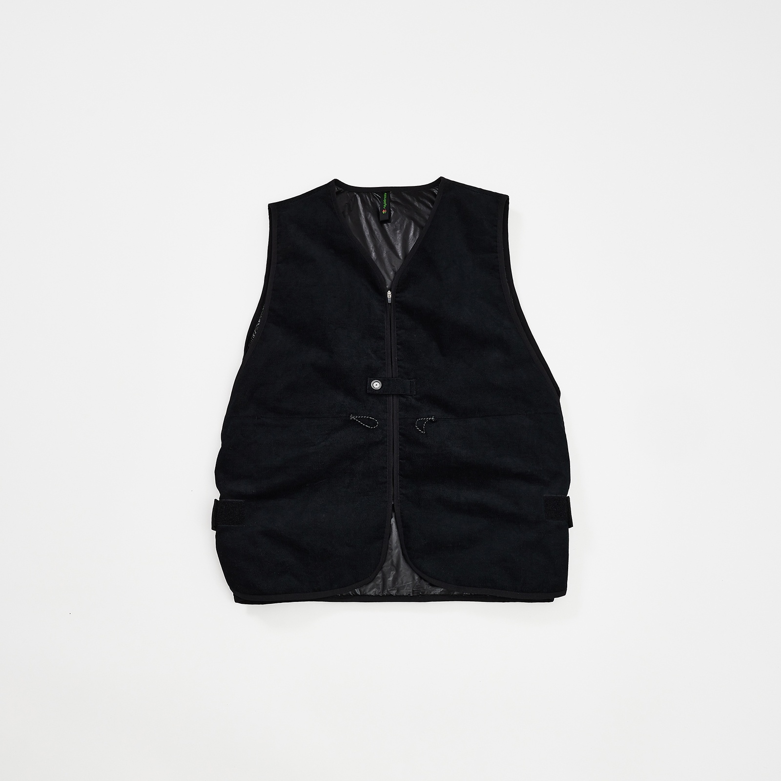 画像1: rajabrooke CORDUROY VEST BLACK (1)